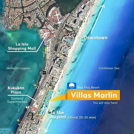 Villa Aurora Beautiful Beachfront Apartment Cancun Exterior photo
